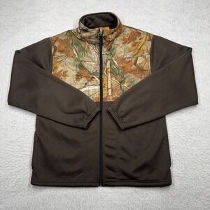 Habit Full Zip Softshell Camo and Brown Jacket Hunting Men's Size Medium